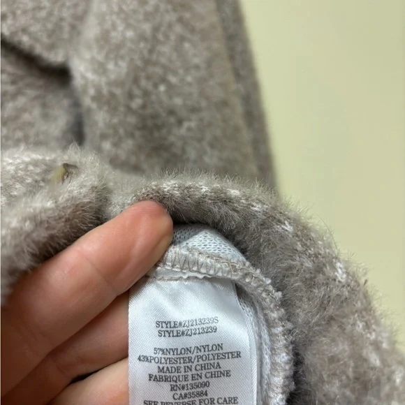 Z Supply Heather Latte Oversized Tucker Jacket - Small - Picture 13 of 16